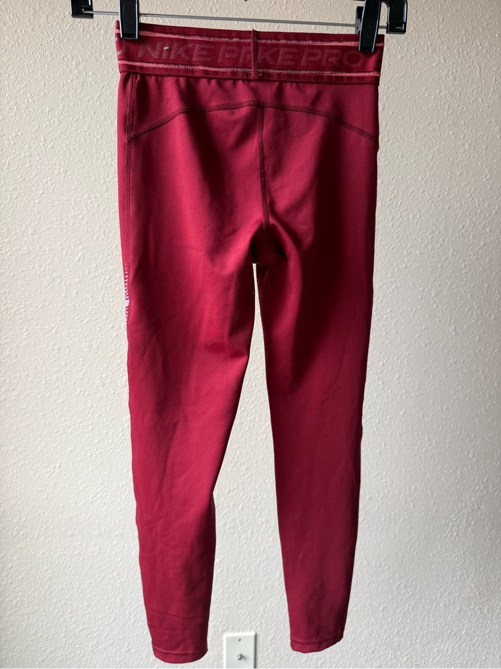 Nike Kids Maroon Performance Leggings